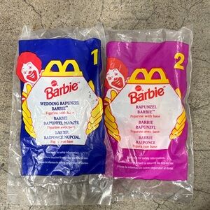 Barbie Wedding Rapunzel Figurine Set in Blue and Pink Packaging 1 & 2